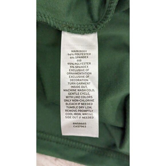 BP Womens Size XS Green Crew Neck Long Sleeve Activewear Pullover Sweatshirt - Picture 7 of 7